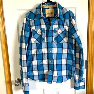 Hollister Snap Button Shirt size Large